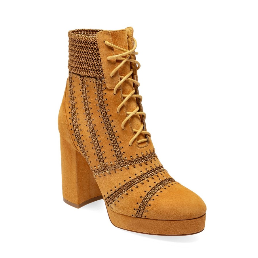 Women Silent D Ankle Boots | Yestie Boot Whiskey