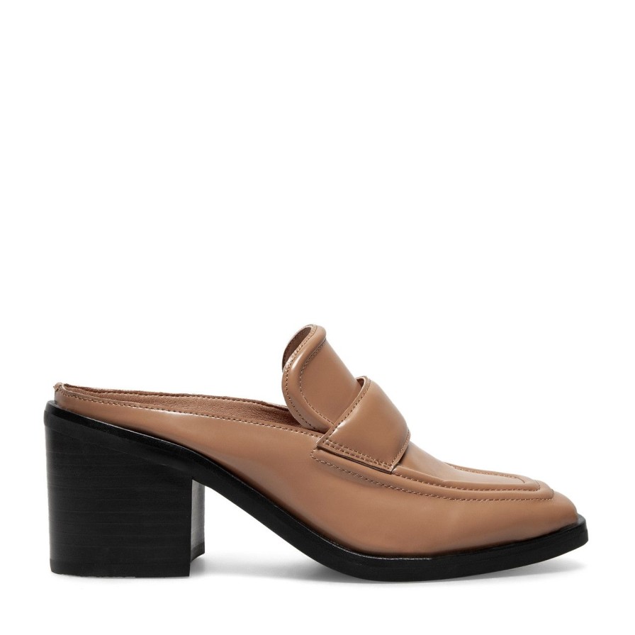 Women Silent D Mules & Clogs | Nettie Mule Dark Tan