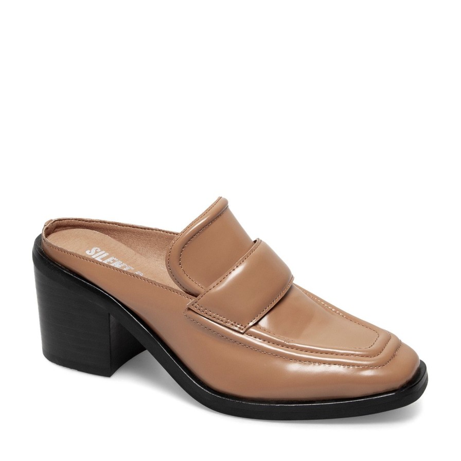 Women Silent D Mules & Clogs | Nettie Mule Dark Tan