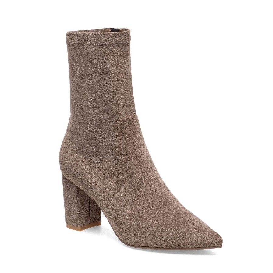 Women Silent D Ankle Boots | Nider Boot Taupe