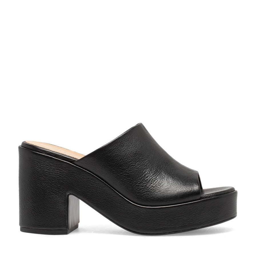 Women Silent D Platforms | Ceelia Sandal Black