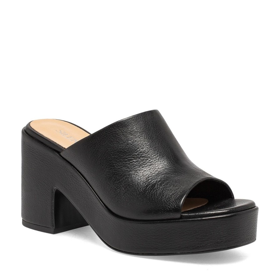 Women Silent D Platforms | Ceelia Sandal Black