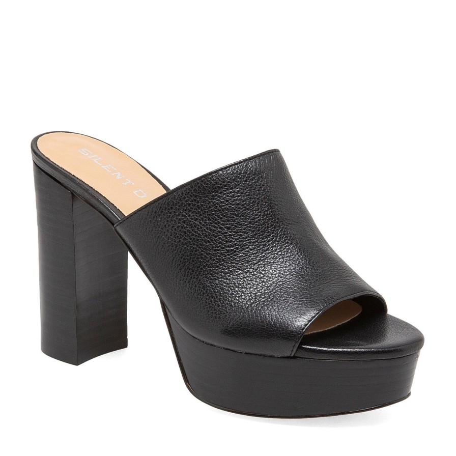 Women Silent D Platforms | Arabesa Sandal Black/Black