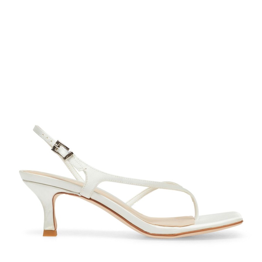 Women Silent D Heels | Dallasy Sandal White