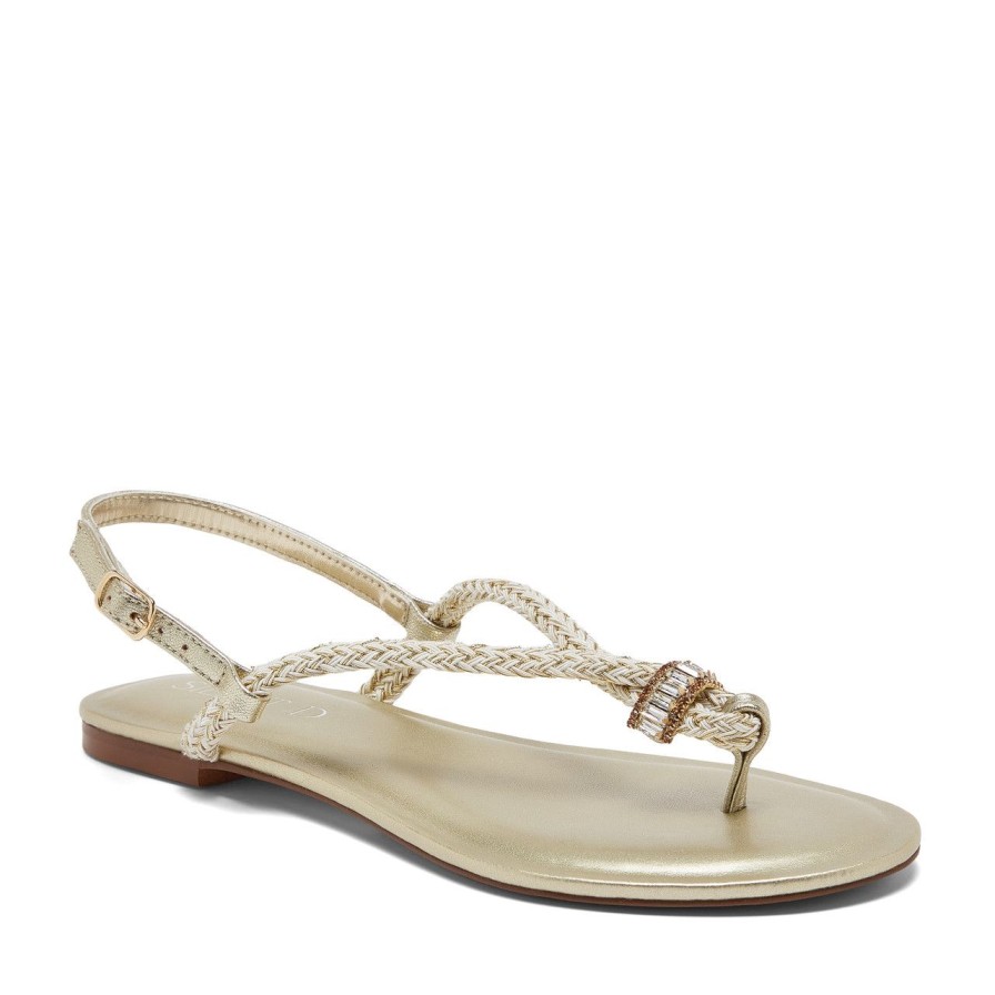 Women Silent D Flats | Alice Sandal Gold