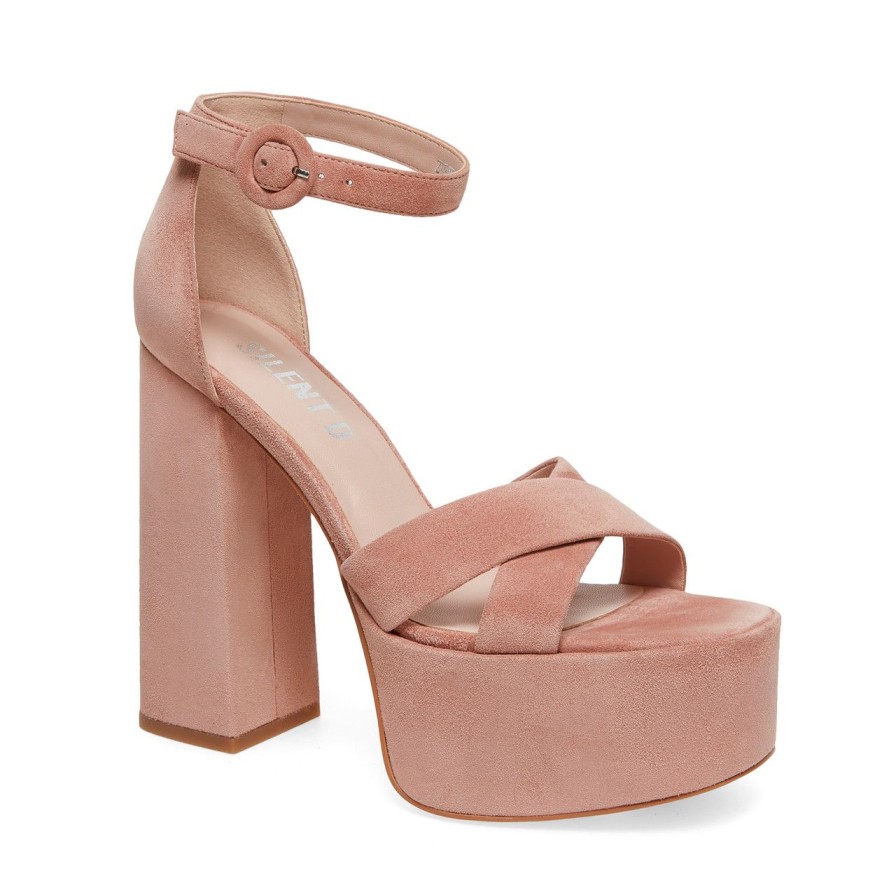 Women Silent D Platforms | Zumy Sandal Blush