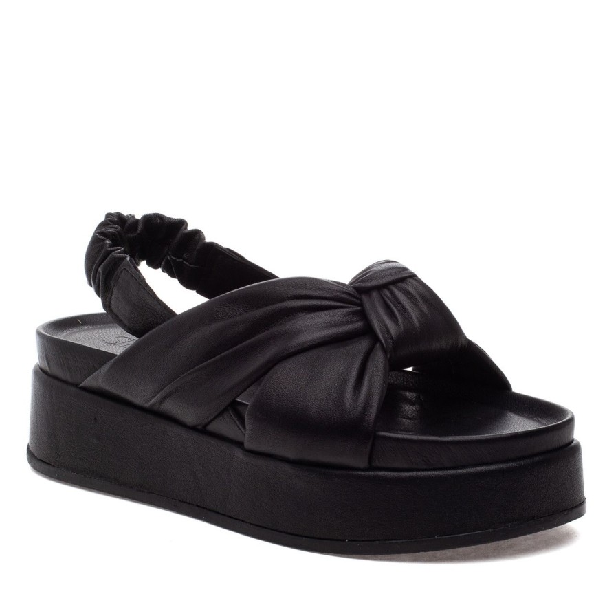 Women Silent D Flats | Pance Sandal Black