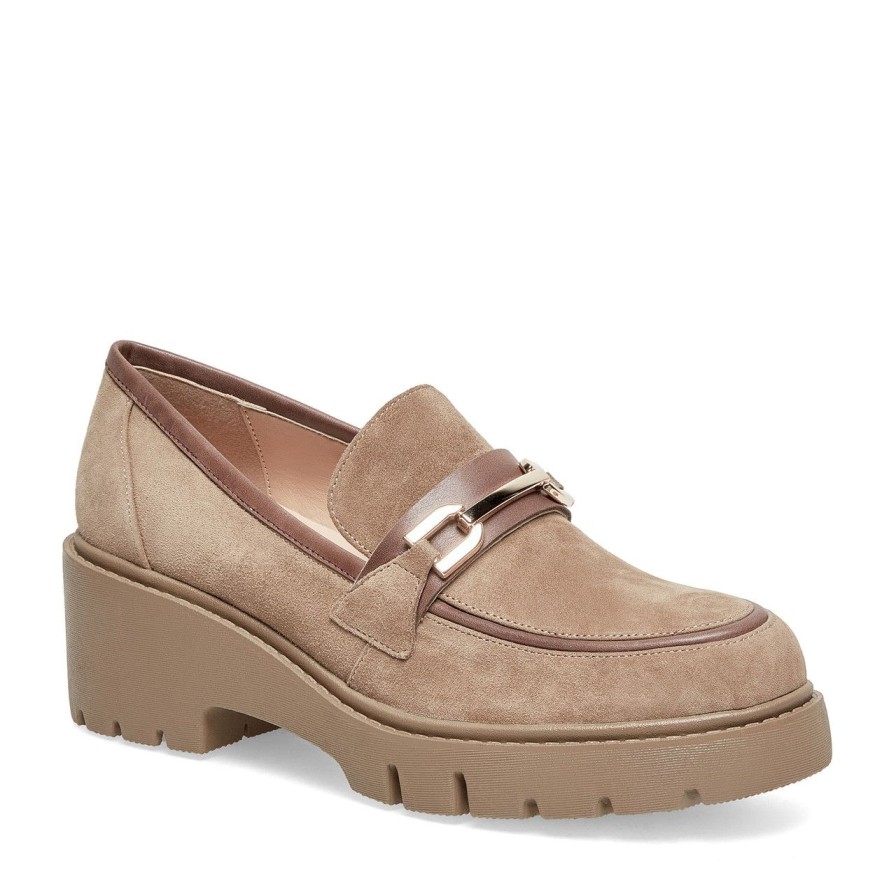 Women Silent D Flats & Loafers | Xaxi Loafer Light Chocolate