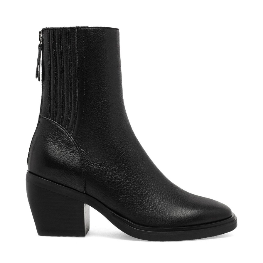 Women Silent D Ankle Boots | Teach Boot Black