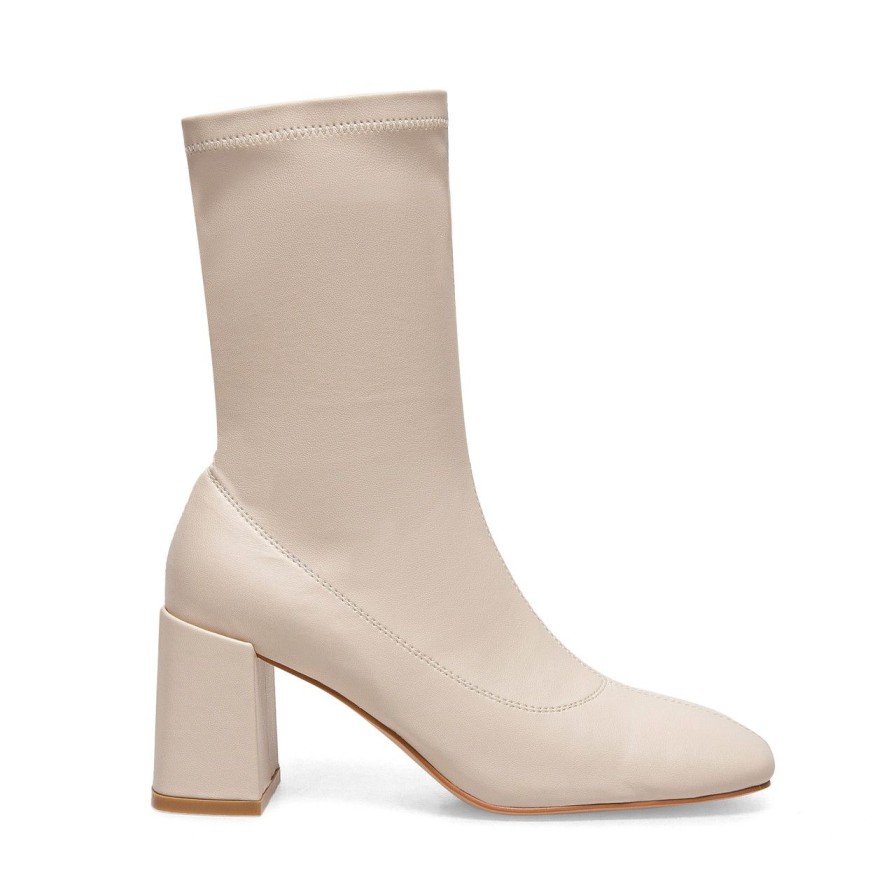 Women Silent D Ankle Boots | Tellme Boot Oatmilk