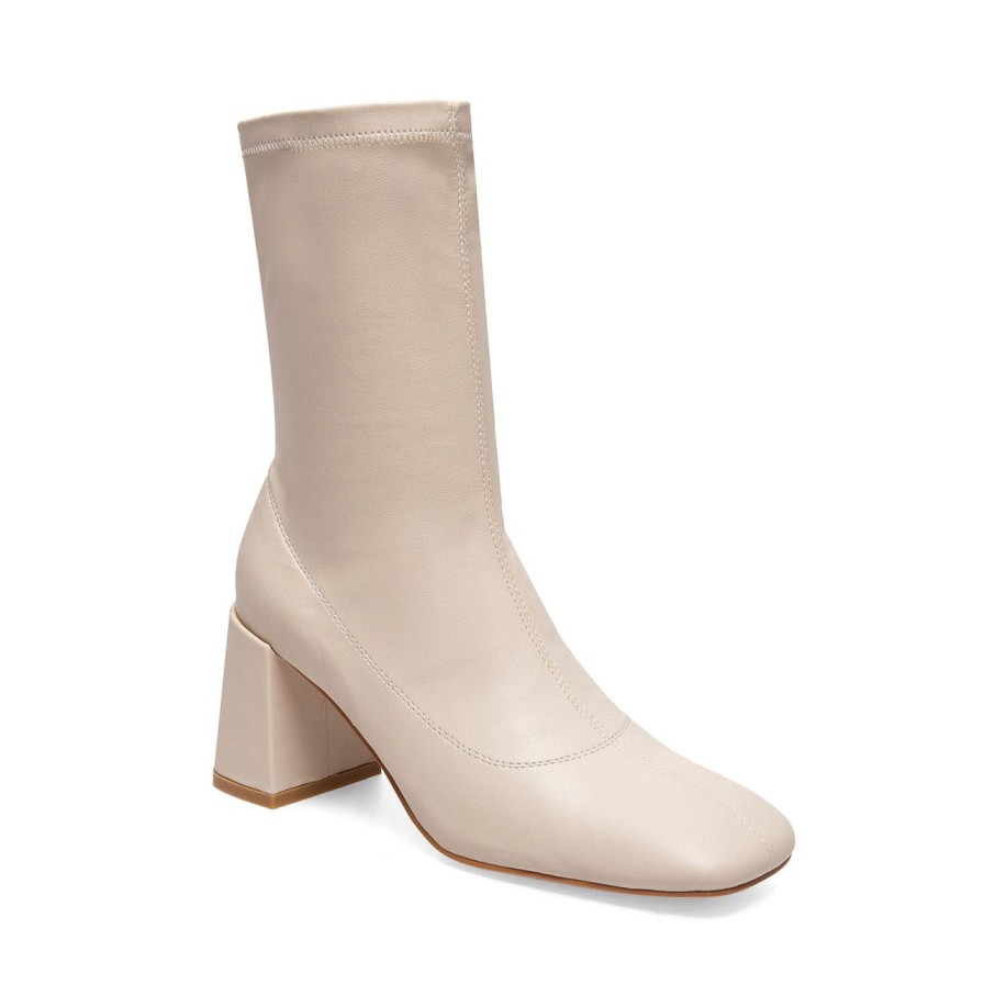 Women Silent D Ankle Boots | Tellme Boot Oatmilk