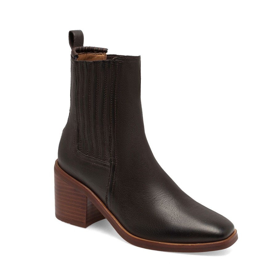 Women Silent D Ankle Boots | Naydo Boot Dark Brown