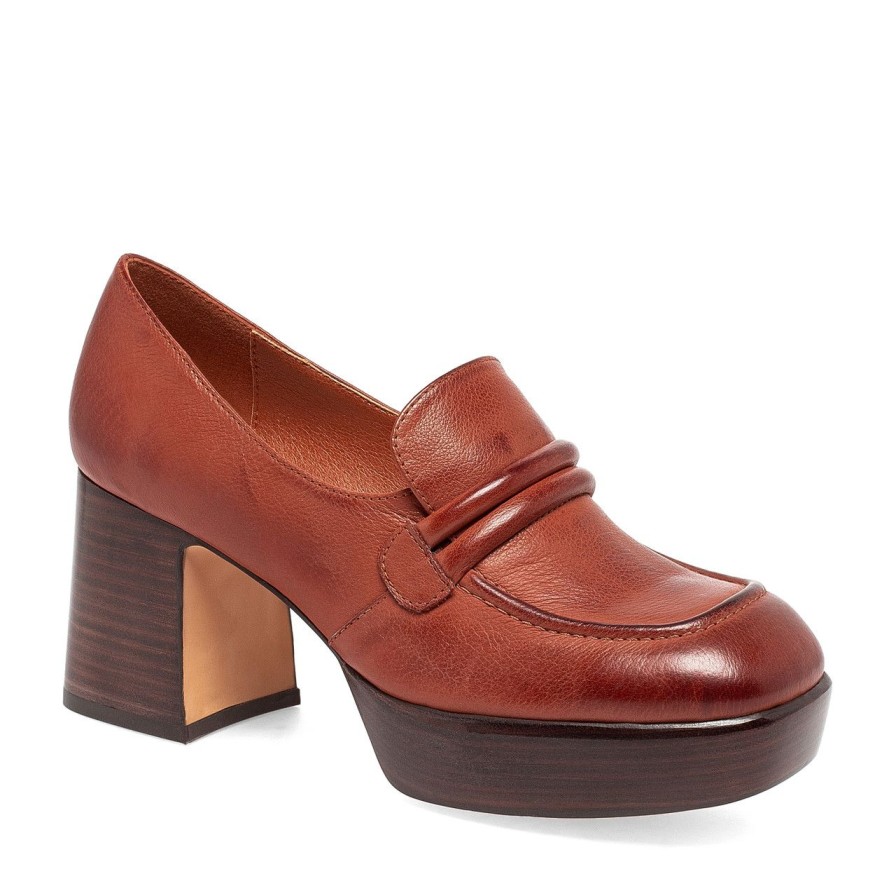 Women Silent D Heels | Onat Pump Terracotta