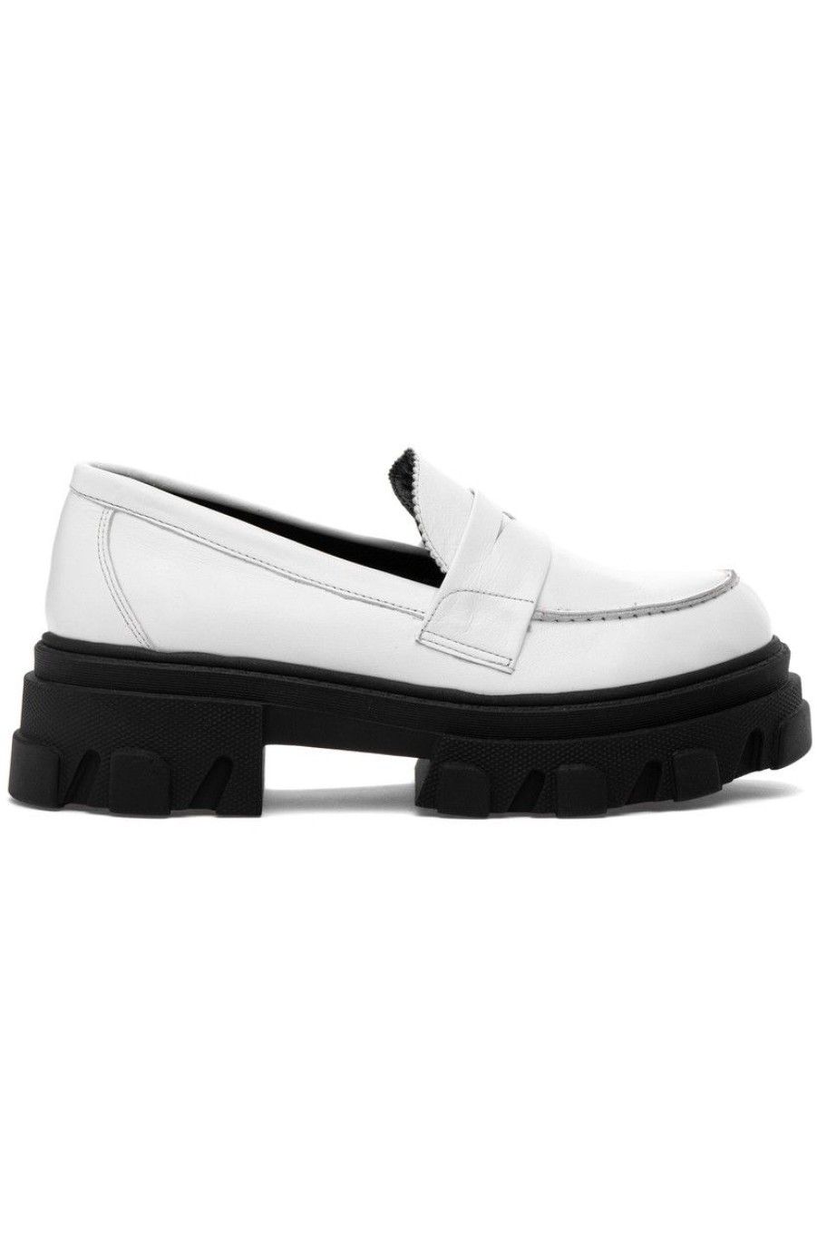 Women Silent D Flats & Loafers | Coralie Loafer White