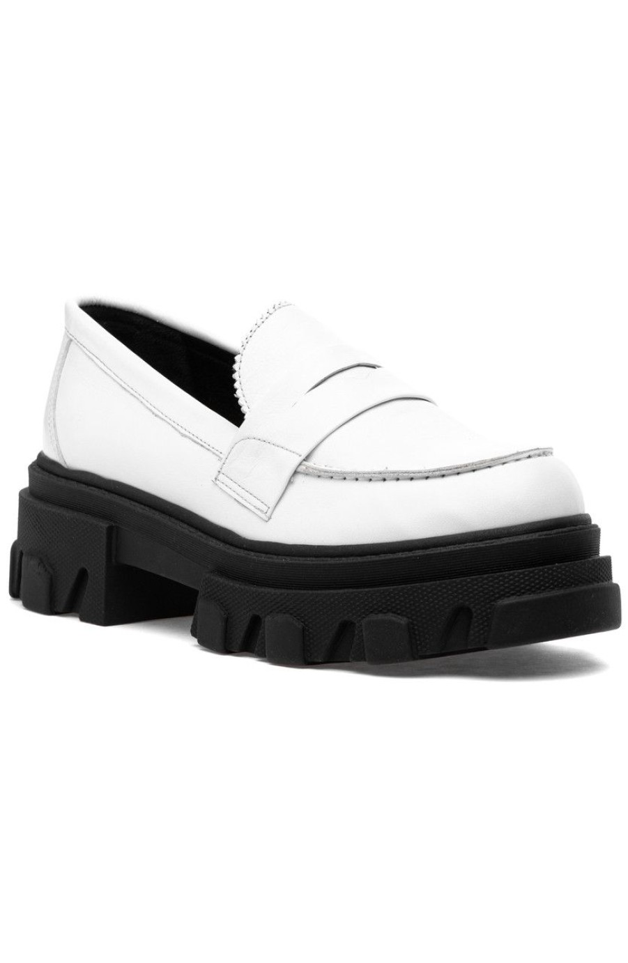 Women Silent D Flats & Loafers | Coralie Loafer White