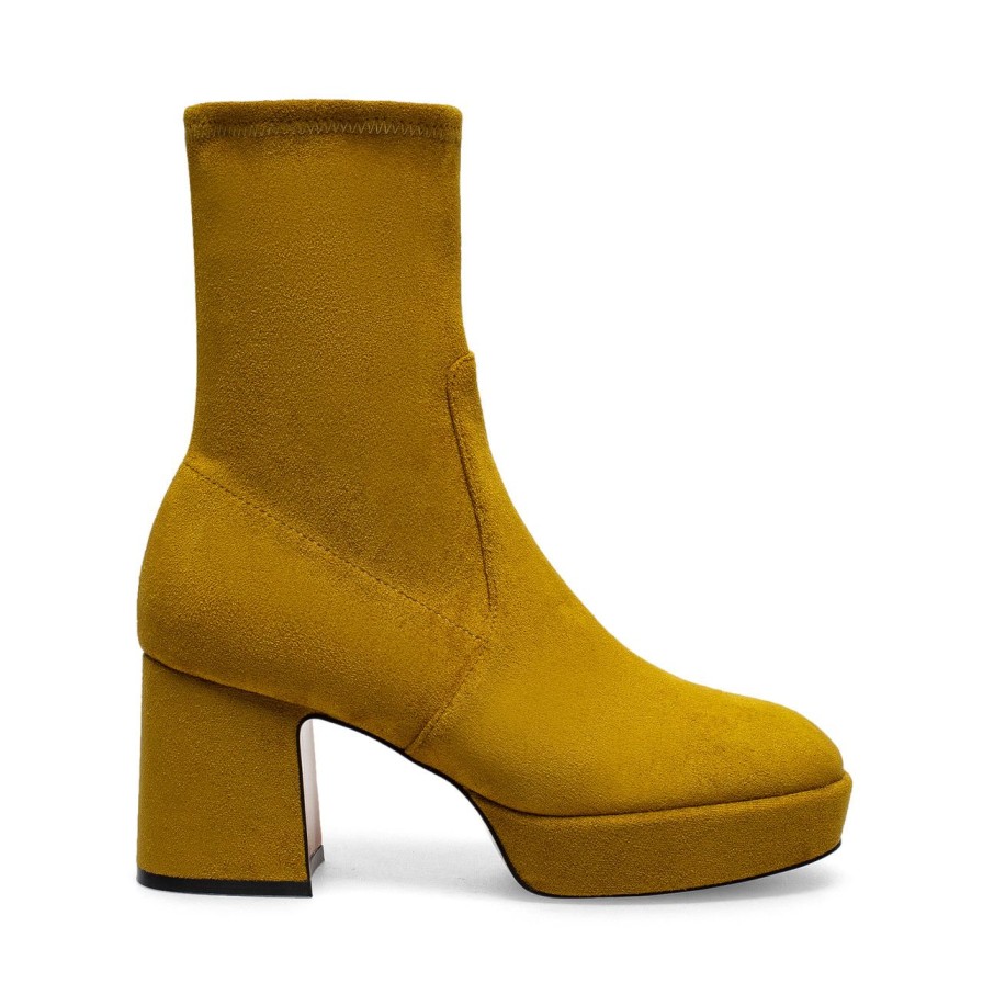 Women Silent D Ankle Boots | Otto Boot Mustard