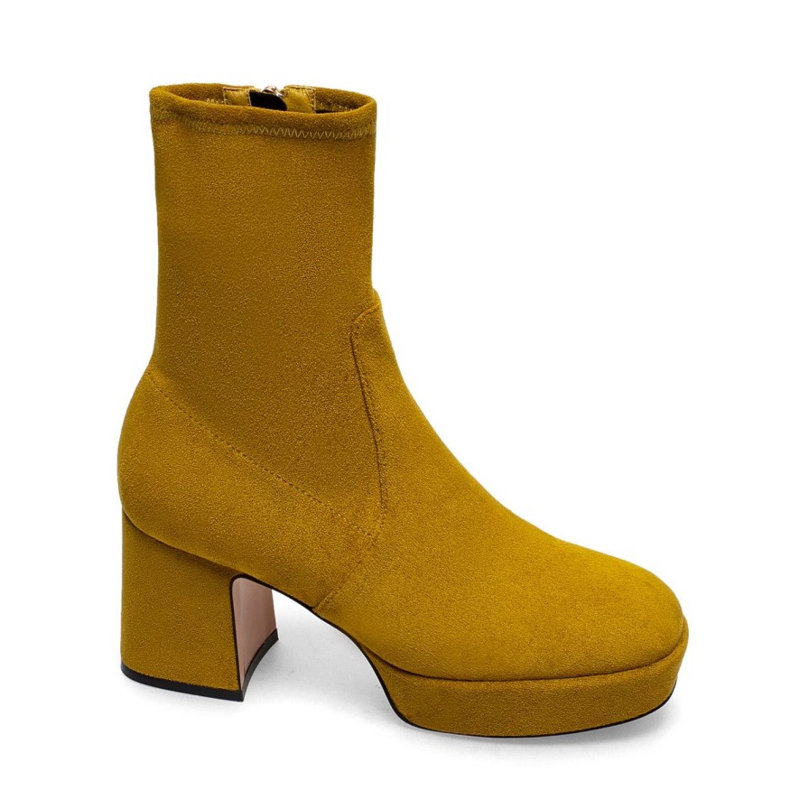 Women Silent D Ankle Boots | Otto Boot Mustard