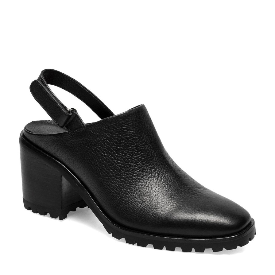 Women Silent D Mules & Clogs | Dareme Slingback Mule Black/Black