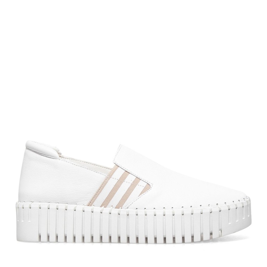 Women Silent D | Becca Sneaker White/Nude