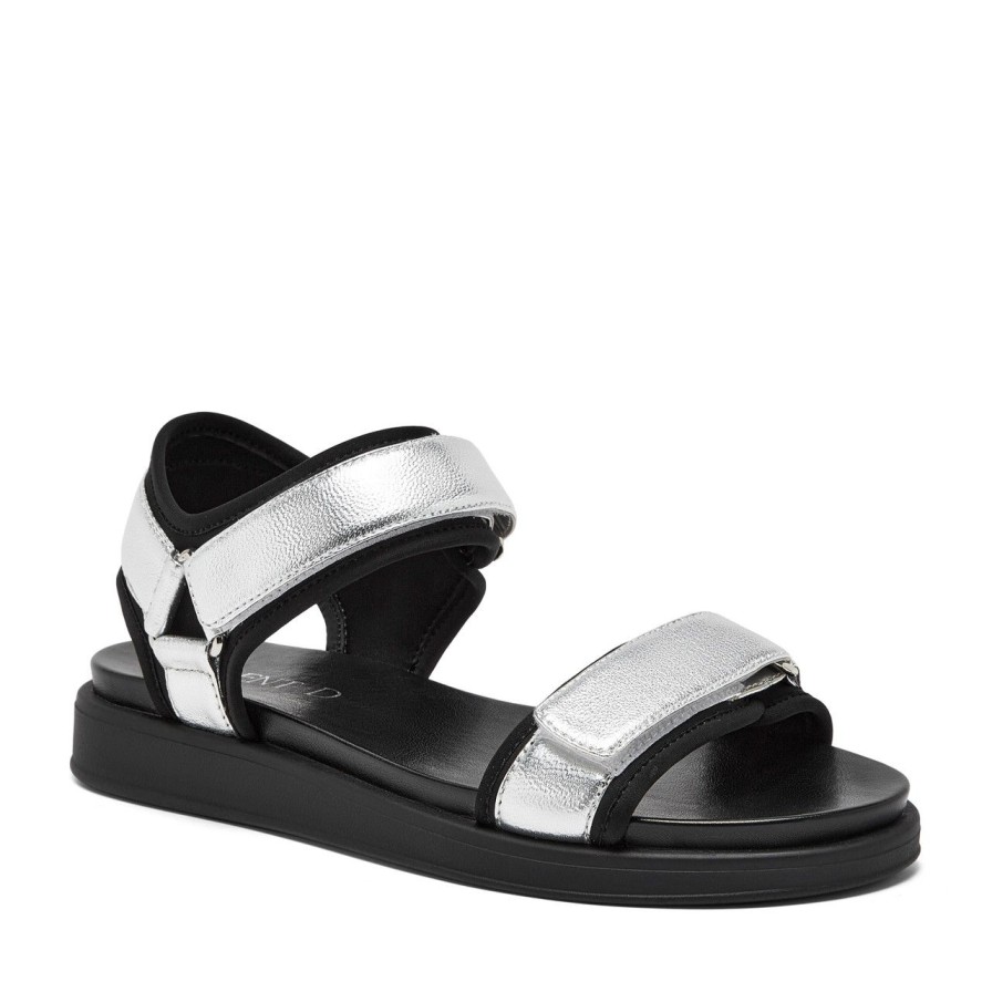 Women Silent D Flats | Rachel Sandal Silver