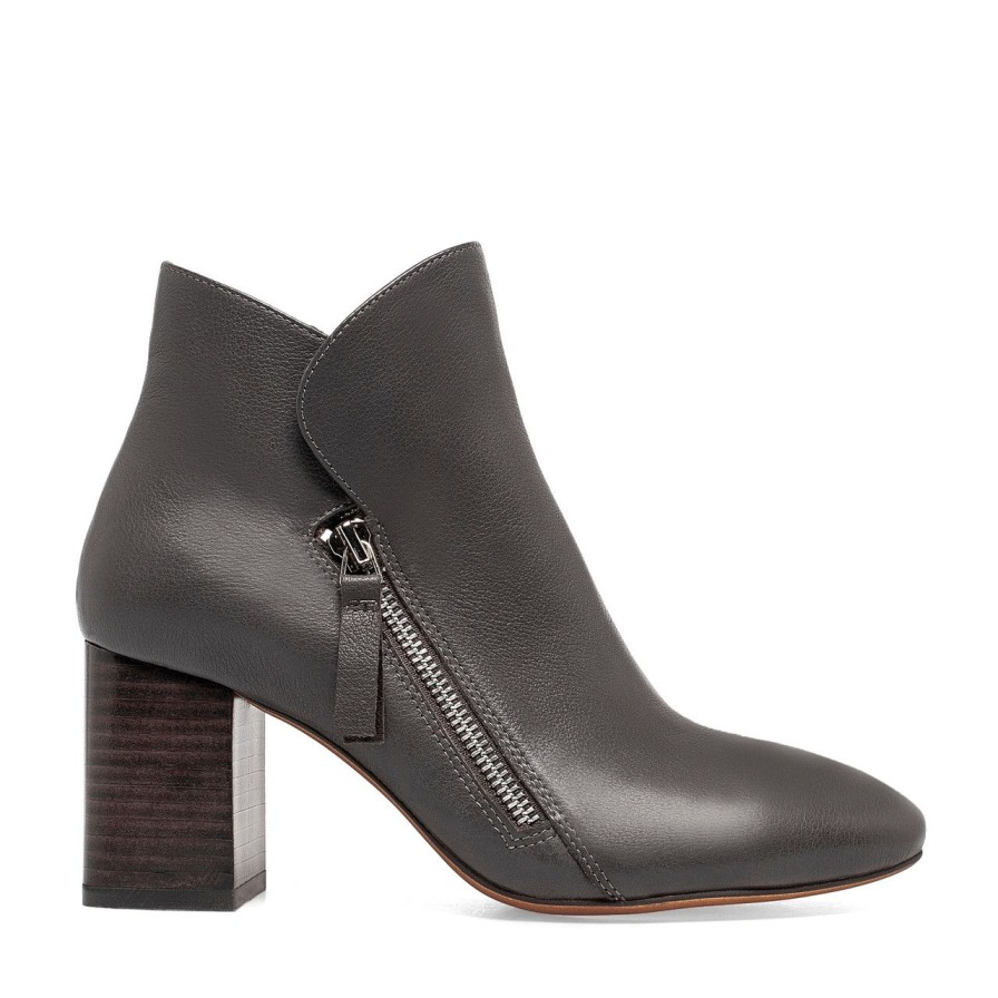 Women Silent D Ankle Boots | Skella Boot Chocolate