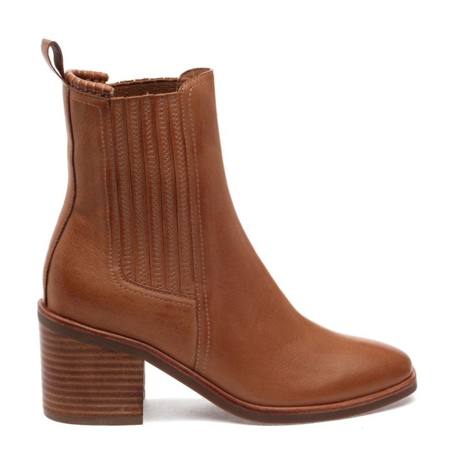 Women Silent D Ankle Boots | Naydo Boot Tan