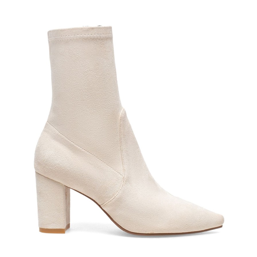 Women Silent D Ankle Boots | Nider Boot Oatmilk