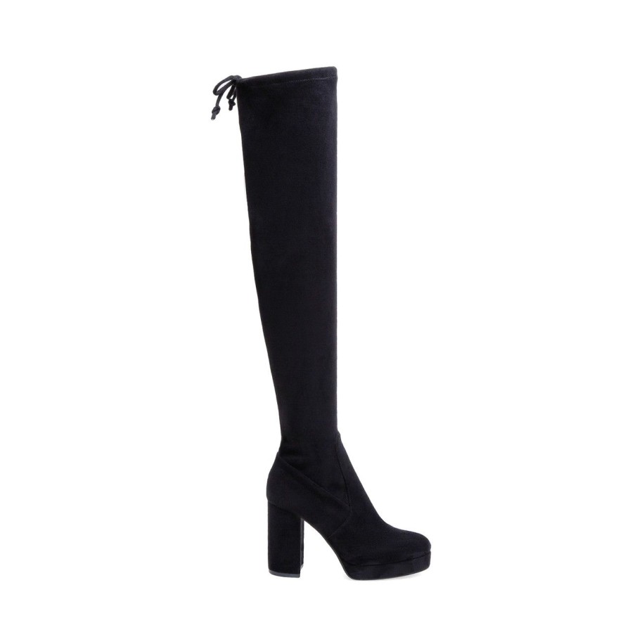 Women Silent D Tall Boots | Yerza Boot Black