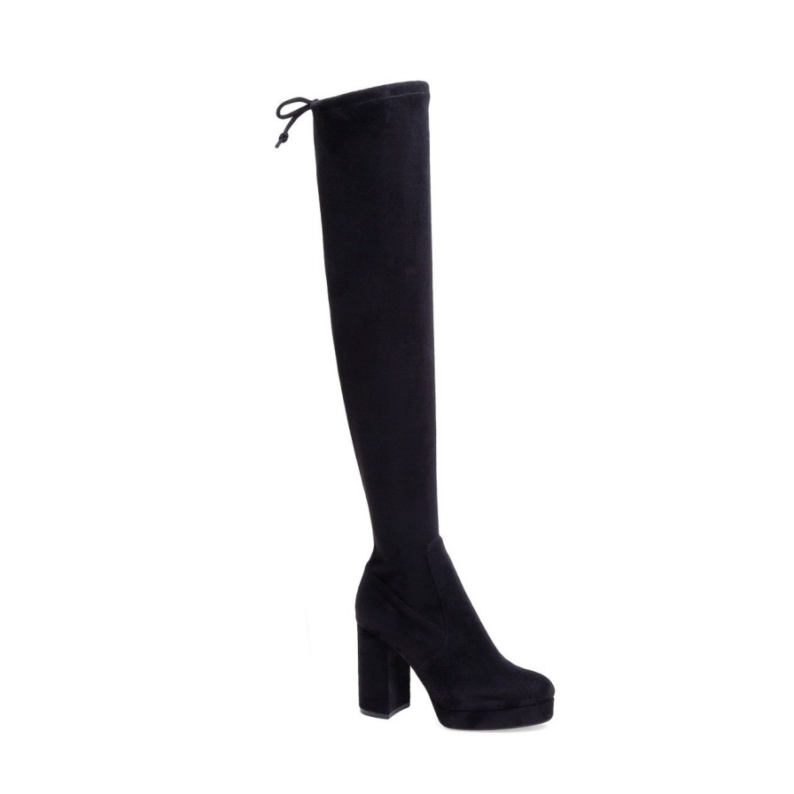 Women Silent D Tall Boots | Yerza Boot Black