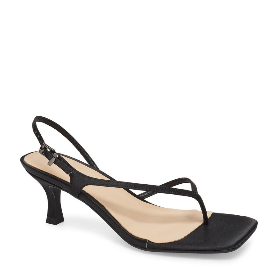 Women Silent D Heels | Dallasy Sandal Black