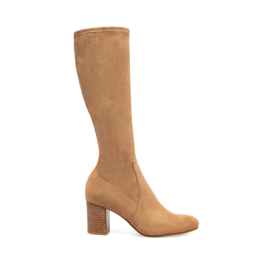 Women Silent D Tall Boots | Usha Boot Camel