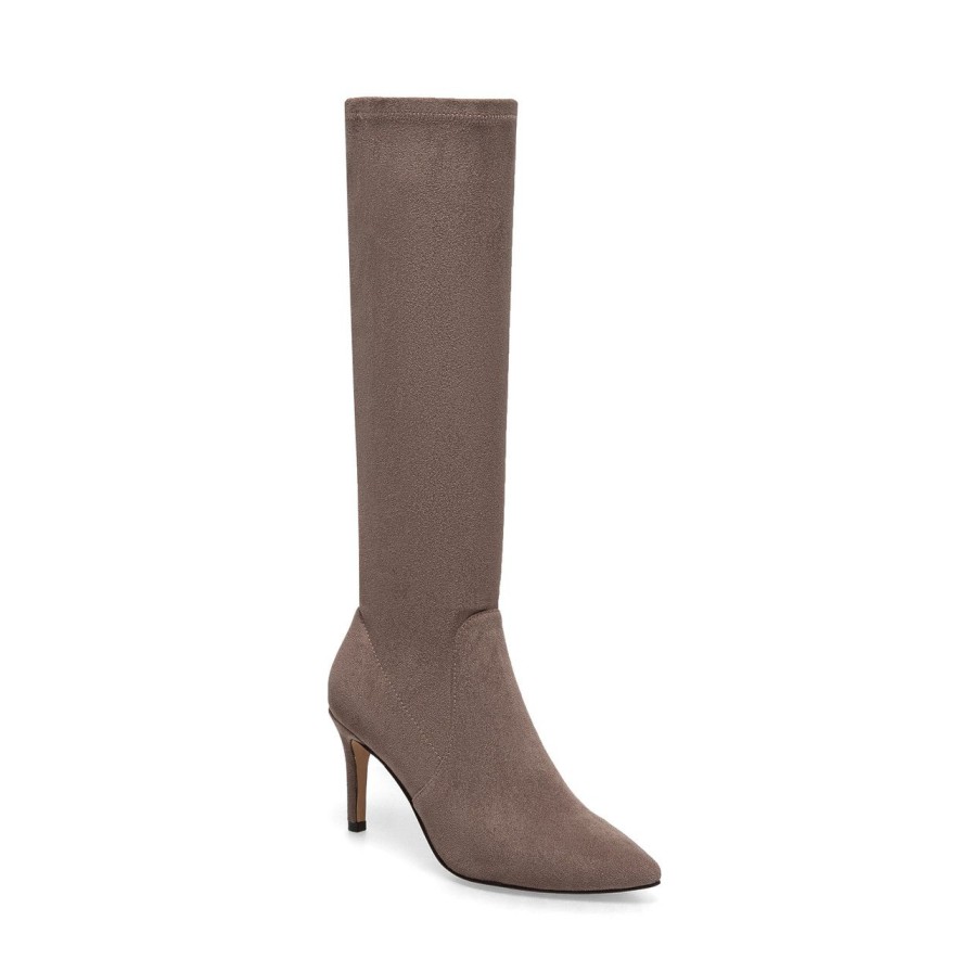 Women Silent D Tall Boots | Boydy Boot Taupe