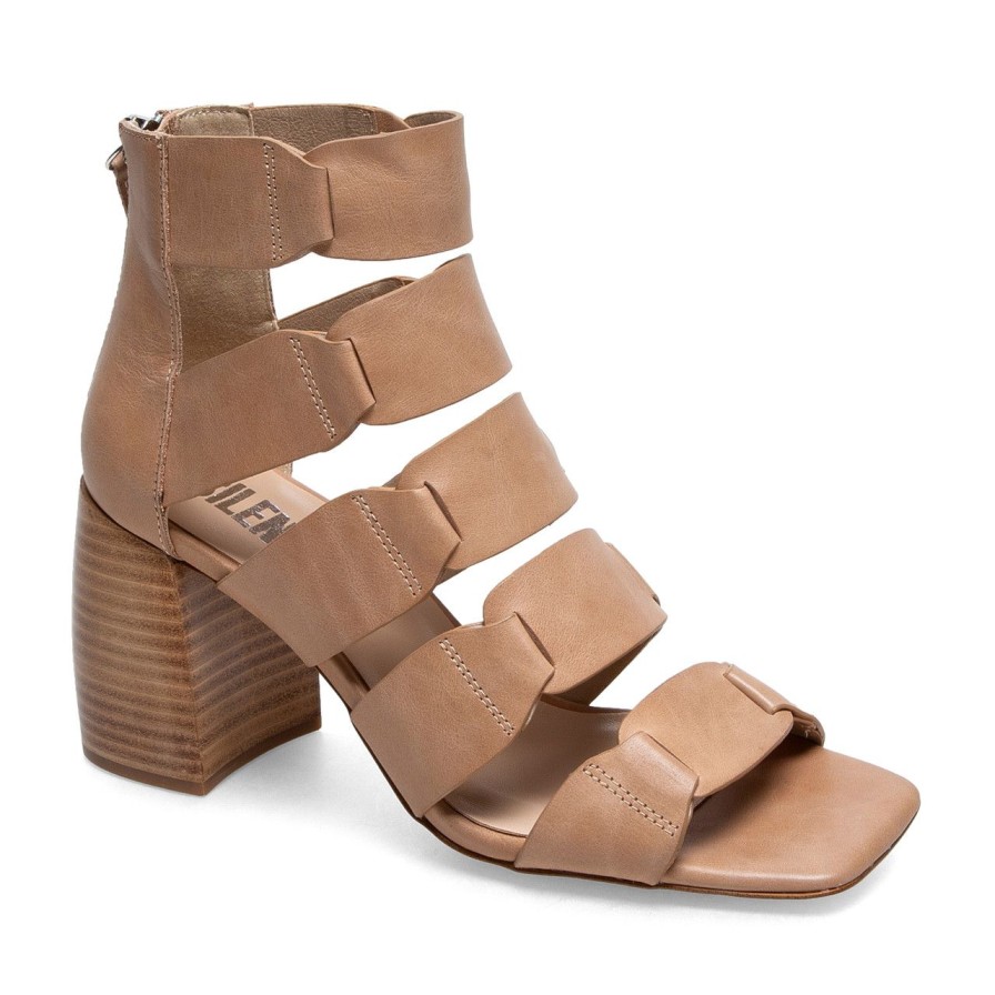 Women Silent D Heels | Tobar Sandal Latte/Natural