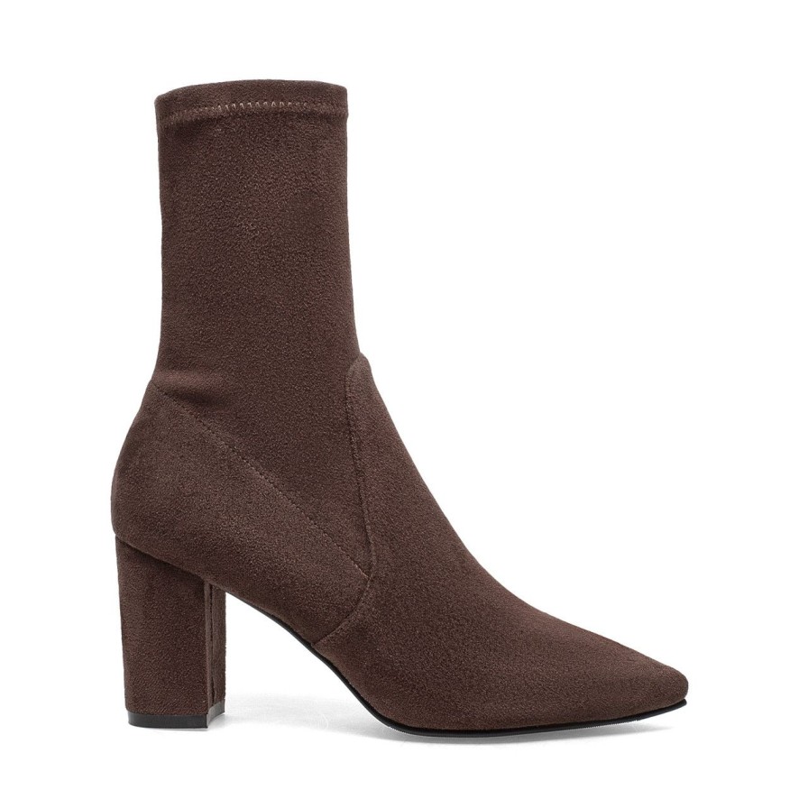 Women Silent D Ankle Boots | Nider Boot Chocolate