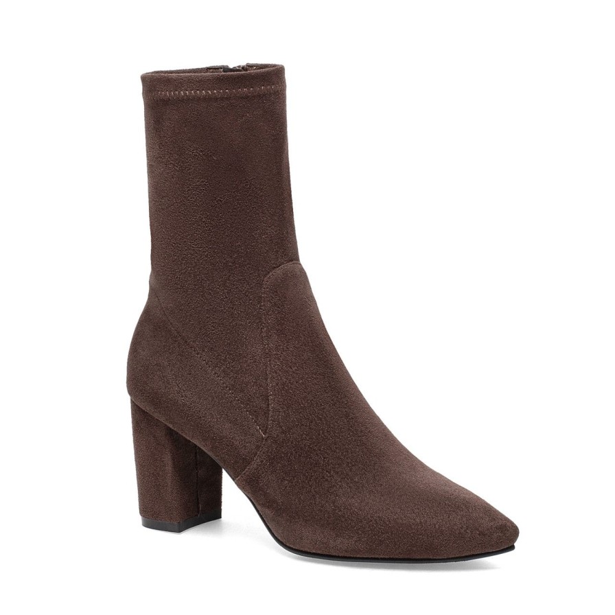 Women Silent D Ankle Boots | Nider Boot Chocolate