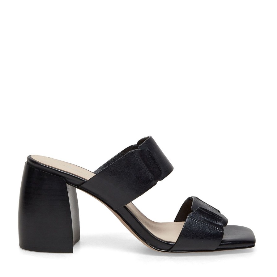 Women Silent D Heels | Tucker Sandal Black