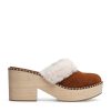 Women Silent D Mules & Clogs | Fuzzee Clog Tan