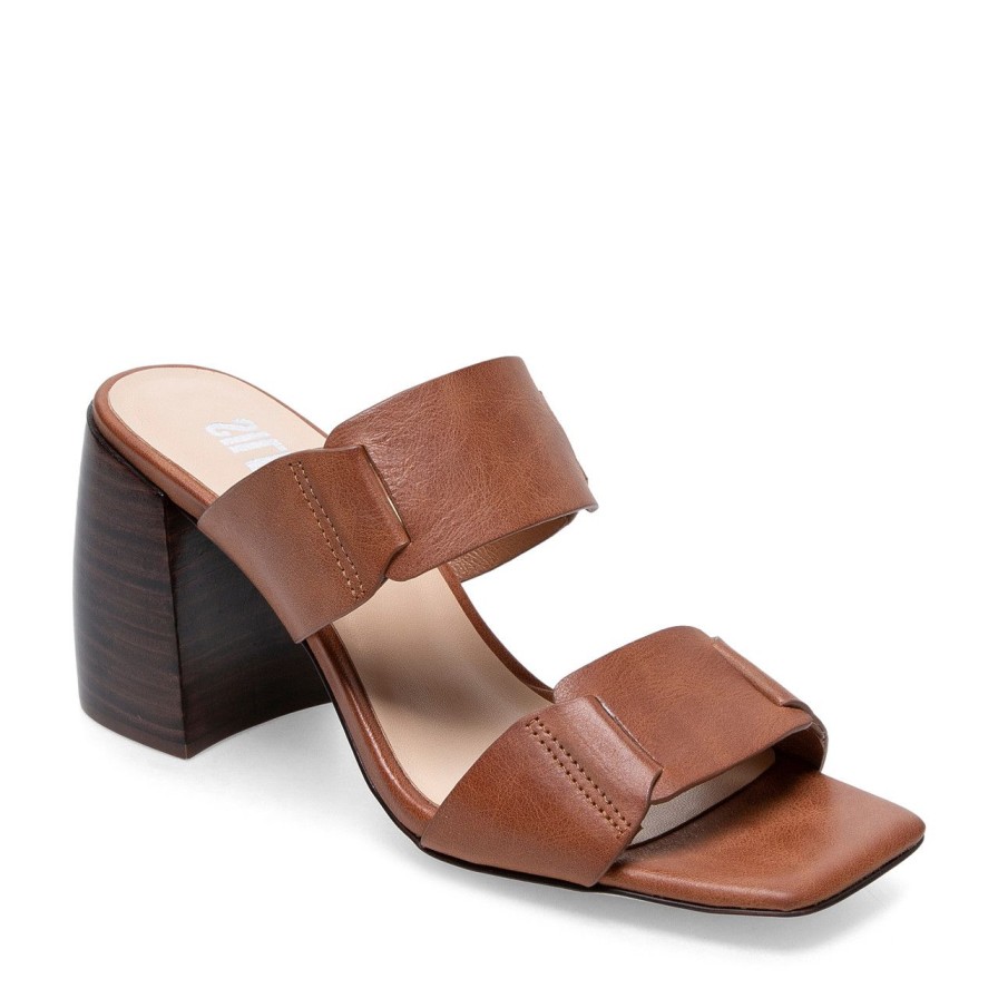 Women Silent D Heels | Tucker Sandal Chestnut/Chocolate