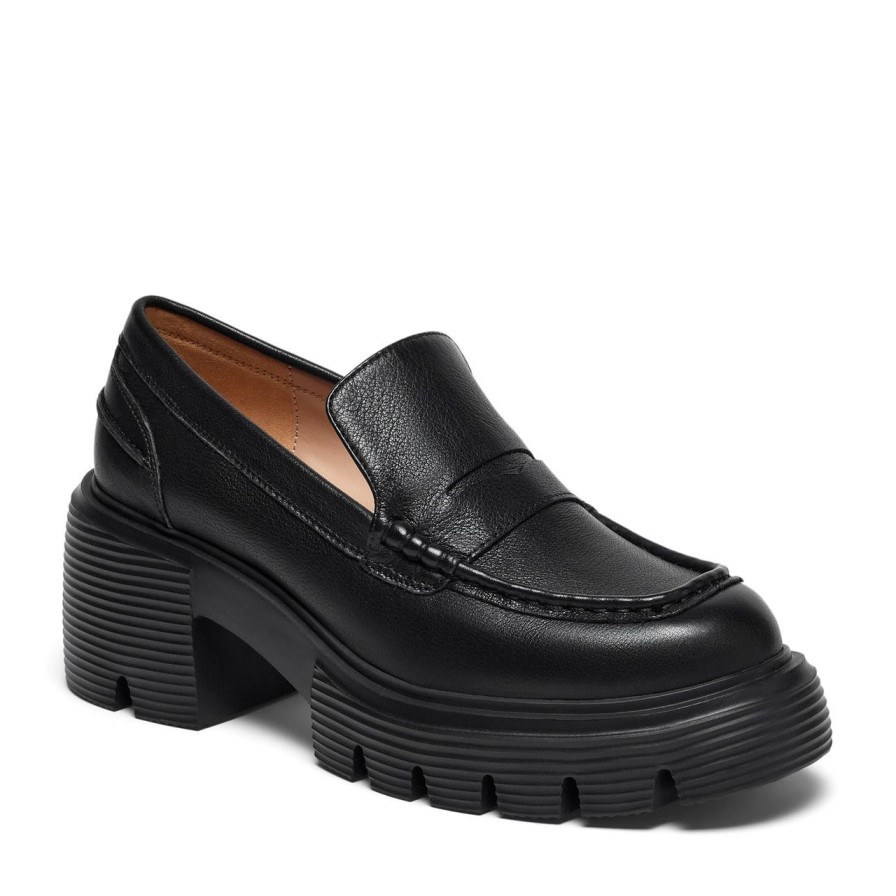 Women Silent D Flats & Loafers | Silvia Loafer Black