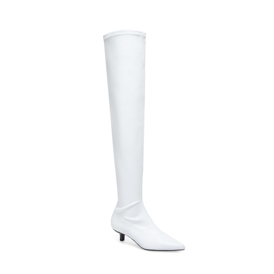 Women Silent D Tall Boots | Clarisea Boot Off White