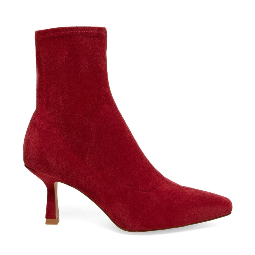 Women Silent D Ankle Boots | Audry Boot Lucious Red