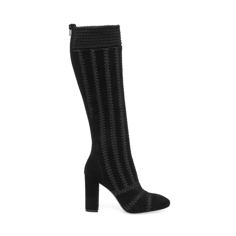 Women Silent D Tall Boots | Pachi Boot Black