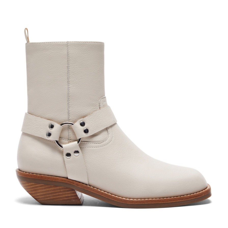 Women Silent D Ankle Boots | Claire Boot Oatmilk