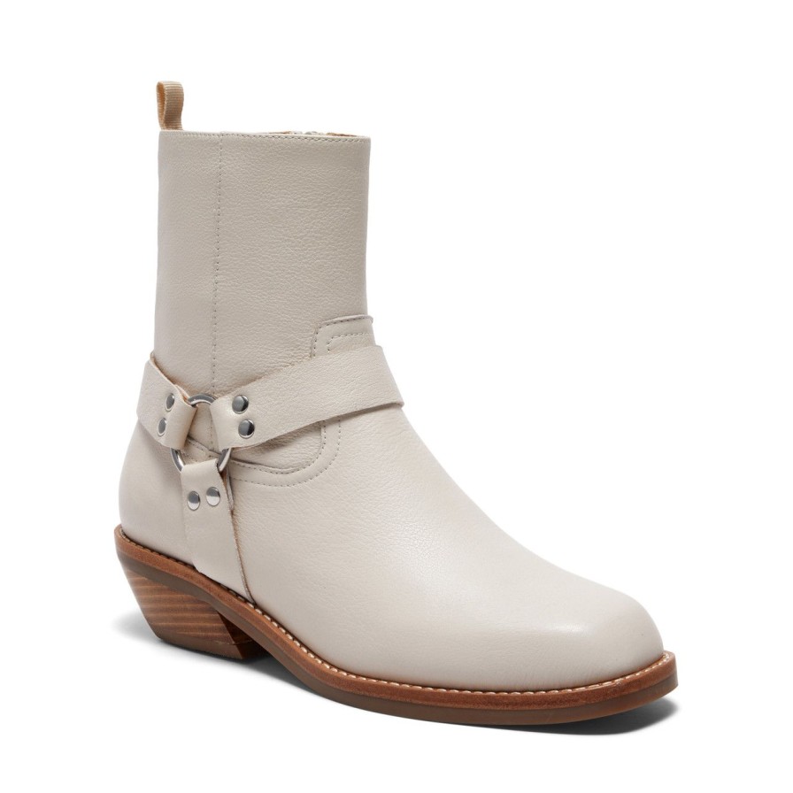 Women Silent D Ankle Boots | Claire Boot Oatmilk