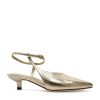 Women Silent D Heels | Cabi Pump Pale Gold