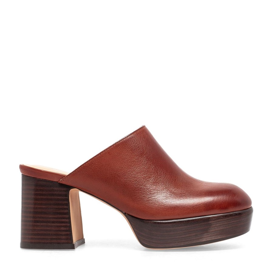 Women Silent D Mules & Clogs | Otern Mule Terracotta