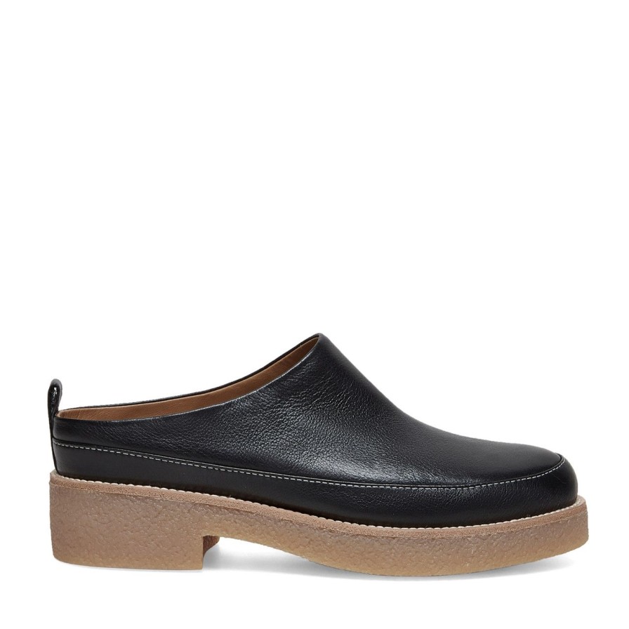 Women Silent D Mules & Clogs | Flora Clog Black/Natural