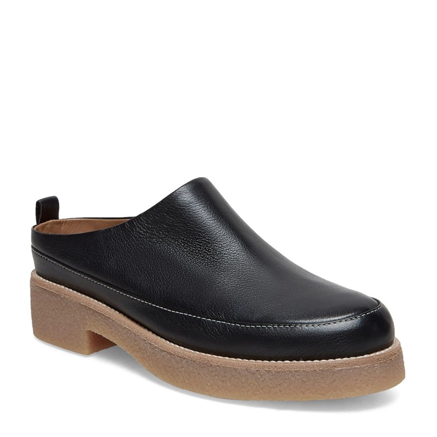 Women Silent D Mules & Clogs | Flora Clog Black/Natural