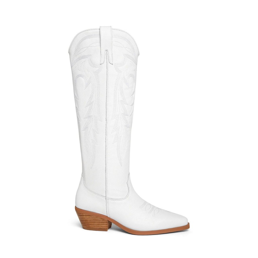 Women Silent D Tall Boots | Delila Boot White