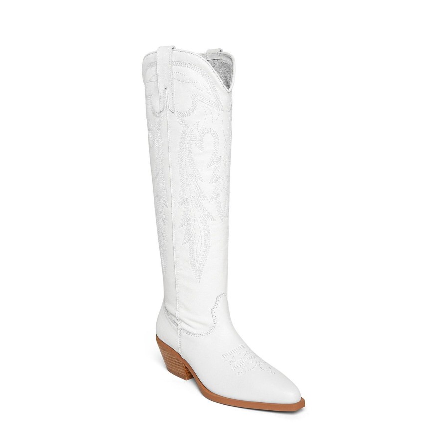 Women Silent D Tall Boots | Delila Boot White